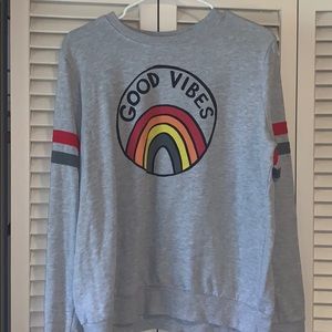 women’s grey sweatshirt